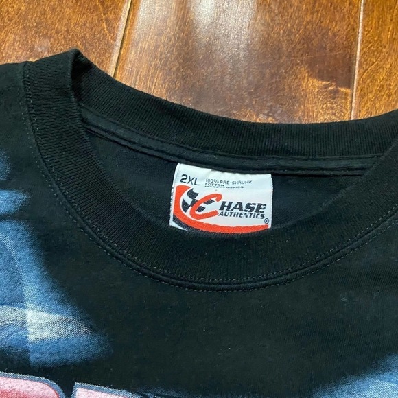 Dale Earnhardt Jr. Y2K 2004 All Over Print Black Red T-Shirt Men's Size XXL - Picture 7 of 8